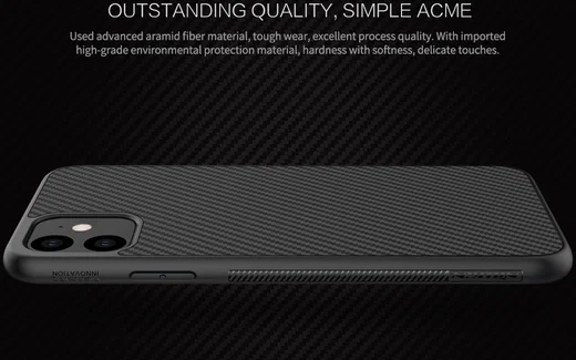 Nillkin Synthetic Fiber Hybride Apple iPhone 11 Hoesje Zwart afbeelding 11