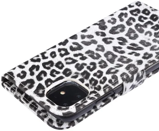 Apple iPhone 11 Hoesje Portemonnee met Print Luipaard afbeelding 4