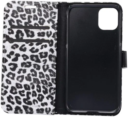 Apple iPhone 11 Pro Max Portemonnee Hoesje met Luipaard Print afbeelding 2