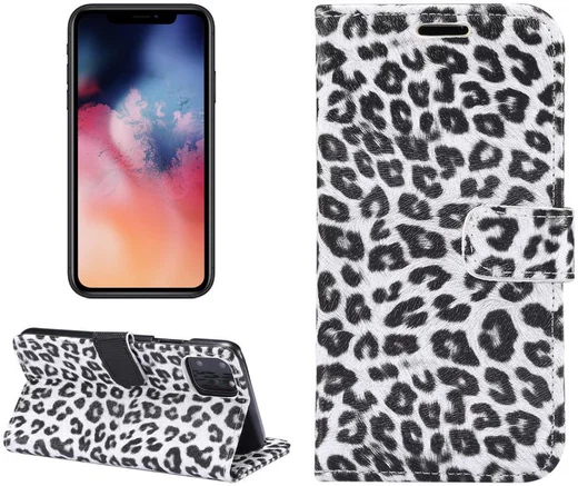 Apple iPhone 11 Pro Max Portemonnee Hoesje met Luipaard Print afbeelding 7