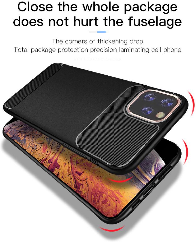 Apple iPhone 11 Pro Hoesje Armor TPU Zwart afbeelding 11