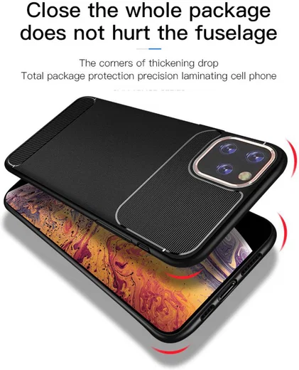 Apple iPhone 11 Pro Hoesje Armor TPU Zwart afbeelding 11