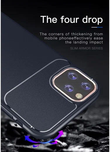 Apple iPhone 11 Pro Hoesje Armor TPU Zwart afbeelding 12