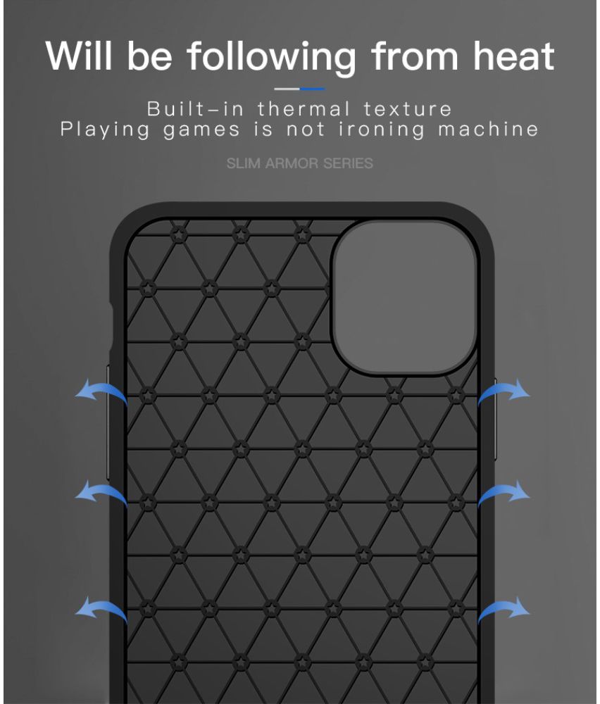 Apple iPhone 11 Pro Hoesje Armor TPU Zwart afbeelding 14