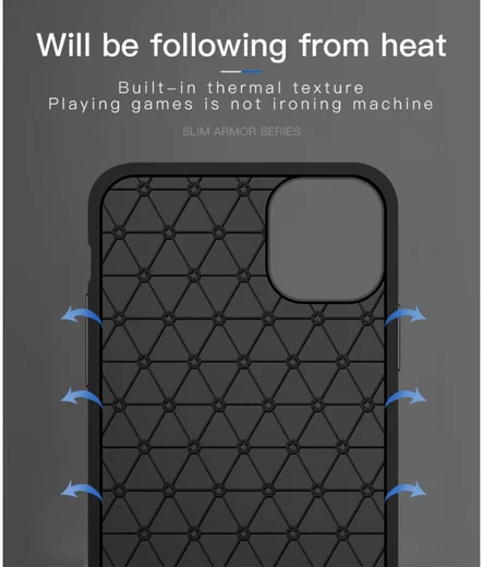 Apple iPhone 11 Pro Hoesje Armor TPU Zwart afbeelding 14