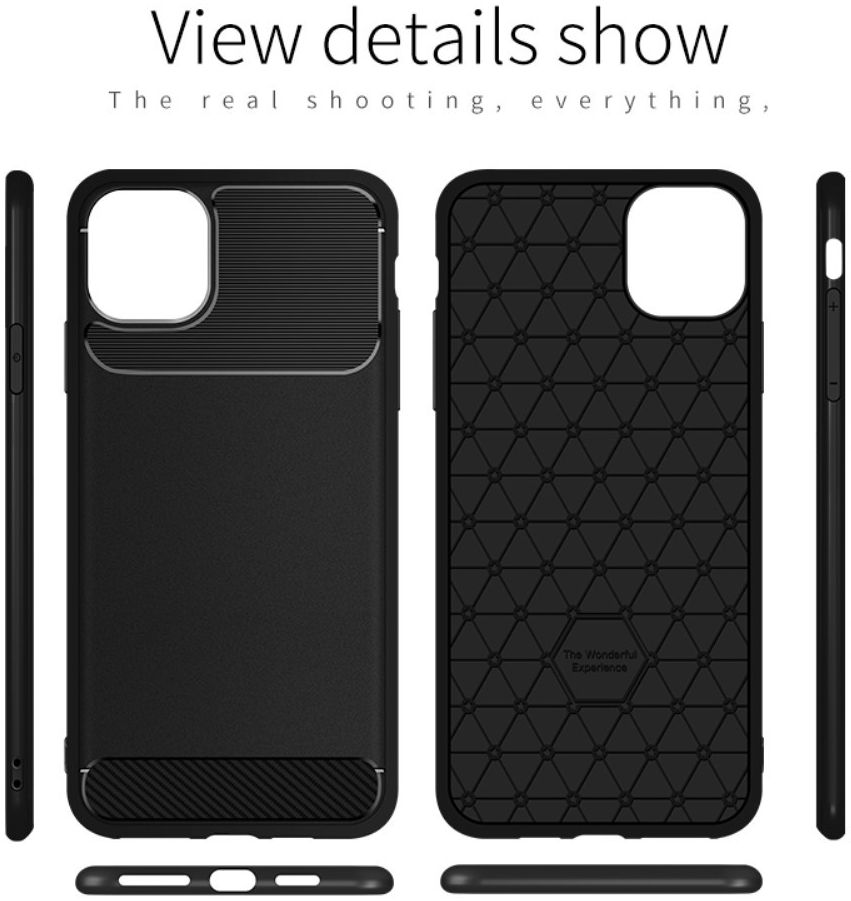 Apple iPhone 11 Pro Hoesje Armor TPU Zwart afbeelding 16