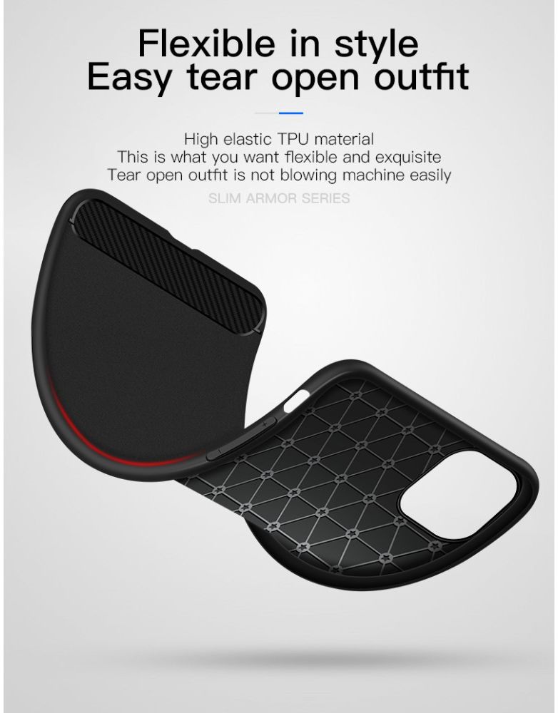 Apple iPhone 11 Pro Hoesje Armor TPU Zwart afbeelding 2
