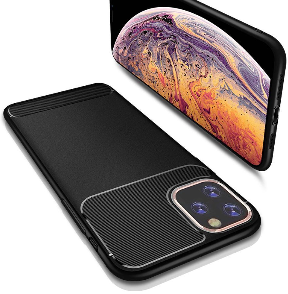 Apple iPhone 11 Pro Hoesje Armor TPU Zwart afbeelding 5
