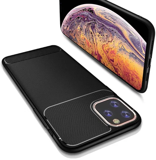 Apple iPhone 11 Pro Hoesje Armor TPU Zwart afbeelding 5