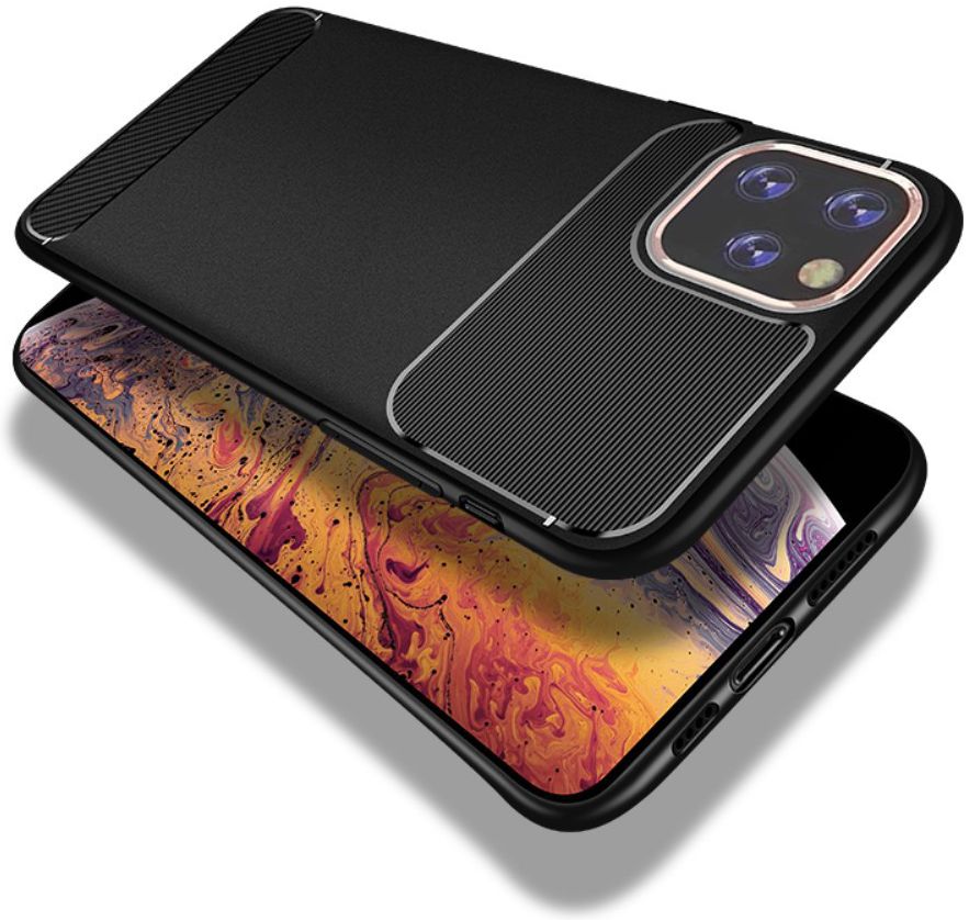 Apple iPhone 11 Pro Hoesje Armor TPU Zwart afbeelding 6