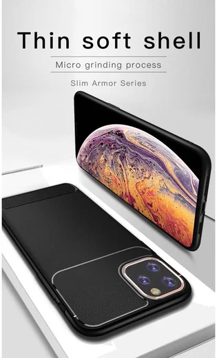 Apple iPhone 11 Pro Hoesje Armor TPU Zwart afbeelding 8