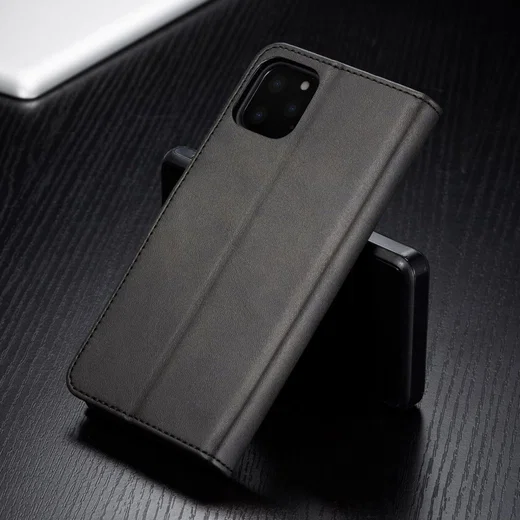 Apple iPhone 11 Pro Stand Portemonnee Bookcase Hoesje Zwart afbeelding 6
