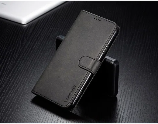 Apple iPhone 11 Pro Stand Portemonnee Bookcase Hoesje Zwart afbeelding 9