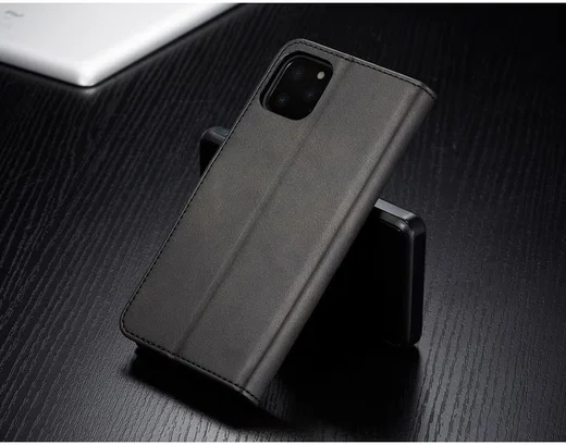 Apple iPhone 11 Pro Stand Portemonnee Bookcase Hoesje Zwart afbeelding 10