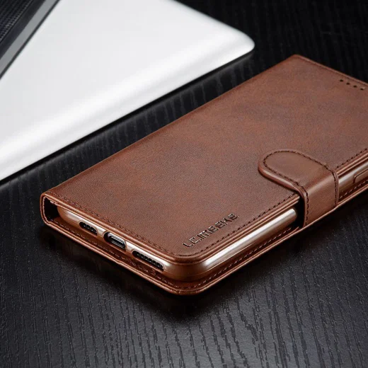 Apple iPhone 11 Pro Stand Portemonnee Bookcase Hoesje Coffee afbeelding 15