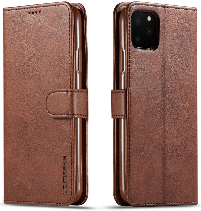 Apple iPhone 11 Pro Stand Portemonnee Bookcase Hoesje Coffee afbeelding 4