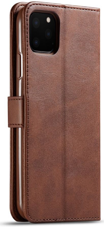 Apple iPhone 11 Pro Stand Portemonnee Bookcase Hoesje Coffee afbeelding 1