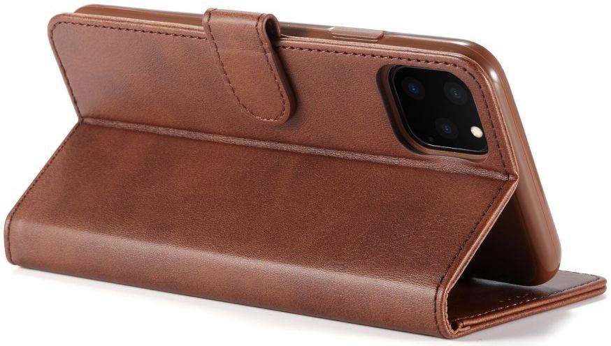 Apple iPhone 11 Pro Stand Portemonnee Bookcase Hoesje Coffee afbeelding 8