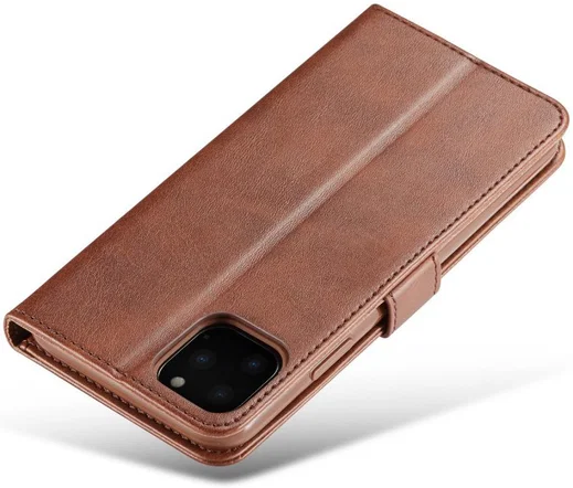 Apple iPhone 11 Pro Stand Portemonnee Bookcase Hoesje Coffee afbeelding 9