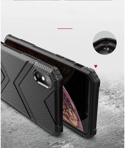 Apple iPhone XS TPU Shield Hoesje Zwart afbeelding 10
