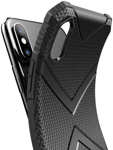Apple iPhone XS TPU Shield Hoesje Zwart afbeelding 2