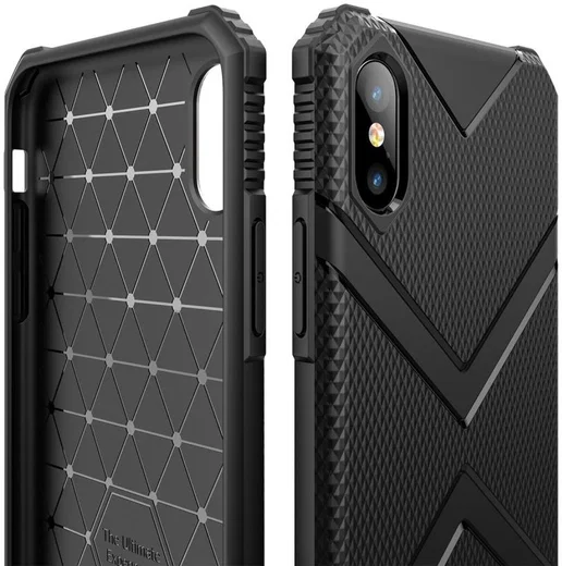 Apple iPhone XS TPU Shield Hoesje Zwart afbeelding 4