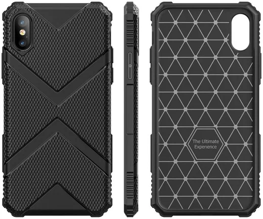 Apple iPhone XS TPU Shield Hoesje Zwart afbeelding 7