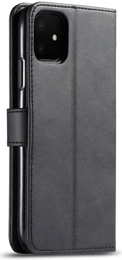 Apple iPhone 11 Portemonnee Bookcase Hoesje Met Stand Zwart afbeelding 1