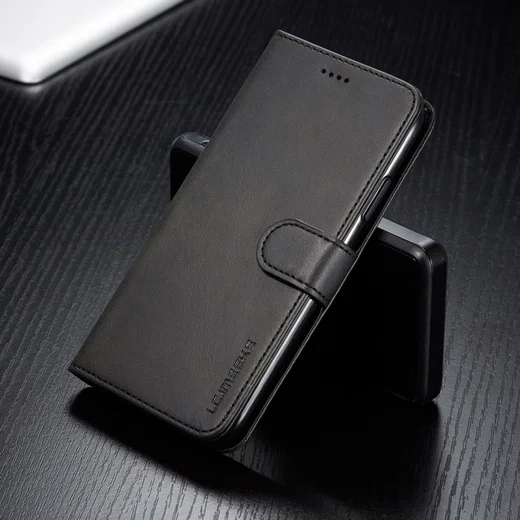 Apple iPhone 11 Portemonnee Bookcase Hoesje Met Stand Zwart afbeelding 5