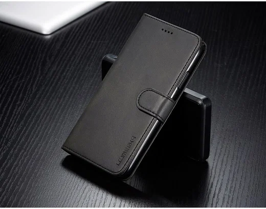 Apple iPhone 11 Portemonnee Bookcase Hoesje Met Stand Zwart afbeelding 7