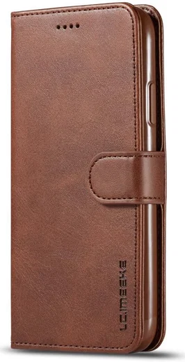 Apple iPhone 11 Portemonnee Bookcase Hoesje Met Stand Bruin afbeelding 7