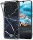 HappyCase Samsung Galaxy A70 Flexibel TPU Hoesje Donker Marmer Print afbeelding 2