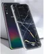 HappyCase Samsung Galaxy A70 Flexibel TPU Hoesje Donker Marmer Print afbeelding 5