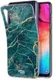 HappyCase Samsung Galaxy A50 Hoesje Flexibel TPU Aqua Marmer Print afbeelding 5