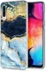 HappyCase Samsung Galaxy A50 Hoesje Flexibel TPU Blauw Marmer Print afbeelding 2