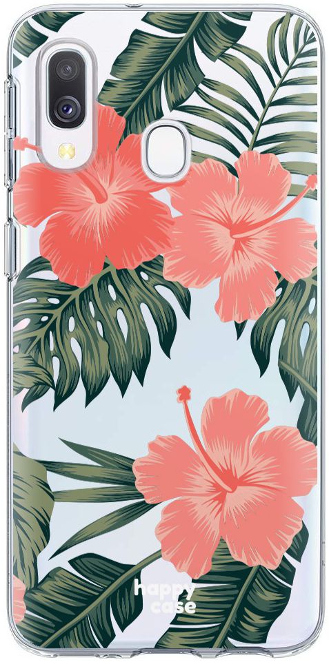 HappyCase Samsung Galaxy A40 Flexibel TPU Hoesje Tropic Vibe Print afbeelding 1