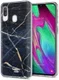 HappyCase Samsung Galaxy A40 Flexibel TPU Hoesje Donker Marmer Print afbeelding 2