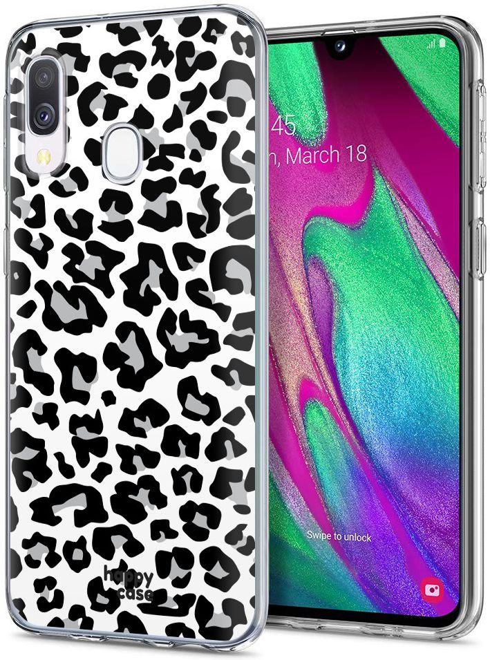 HappyCase Samsung Galaxy A40 Flexibel TPU Hoesje Panter Print afbeelding 2