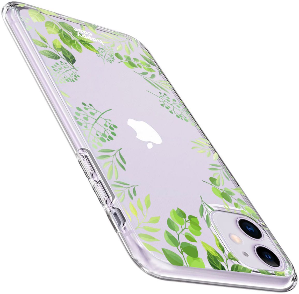 HappyCase Apple iPhone 11 Hoesje Flexibel TPU Leaves Print afbeelding 6