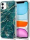 HappyCase Apple iPhone 11 Hoesje Flexibel TPU Aqua Marmer Print afbeelding 2