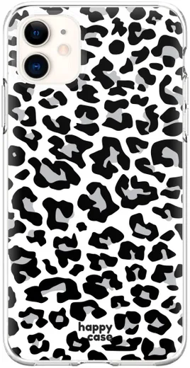 HappyCase Apple iPhone 11 Hoesje Flexibel TPU Panter Print afbeelding 1
