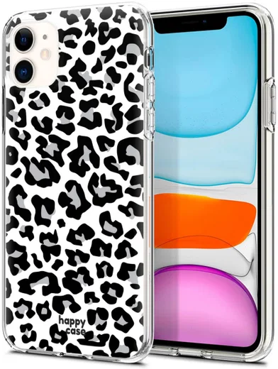 HappyCase Apple iPhone 11 Hoesje Flexibel TPU Panter Print afbeelding 3