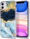 HappyCase Apple iPhone 11 Hoesje Flexibel TPU Blauw Marmer Print afbeelding 2