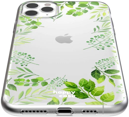 HappyCase iPhone 11 Pro Max Hoesje Flexibel TPU Leaves Print afbeelding 4