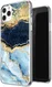 HappyCase iPhone 11 Pro Max Hoesje Flexibel TPU Blauw Marmer Print afbeelding 2