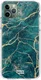 HappyCase iPhone 11 Pro Hoesje Flexibel TPU Aqua Marmer Print afbeelding 1
