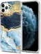HappyCase iPhone 11 Pro Hoesje Flexibel TPU Blauw Marmer Print afbeelding 2