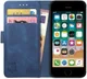 Rosso Element Apple iPhone 5/5S/SE Hoesje Book Cover Blauw afbeelding 1