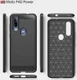 Motorola One Action Geborsteld TPU Hoesje Zwart afbeelding 12