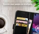 Rosso Element Motorola One Action Hoesje Book Cover Zwart afbeelding 6